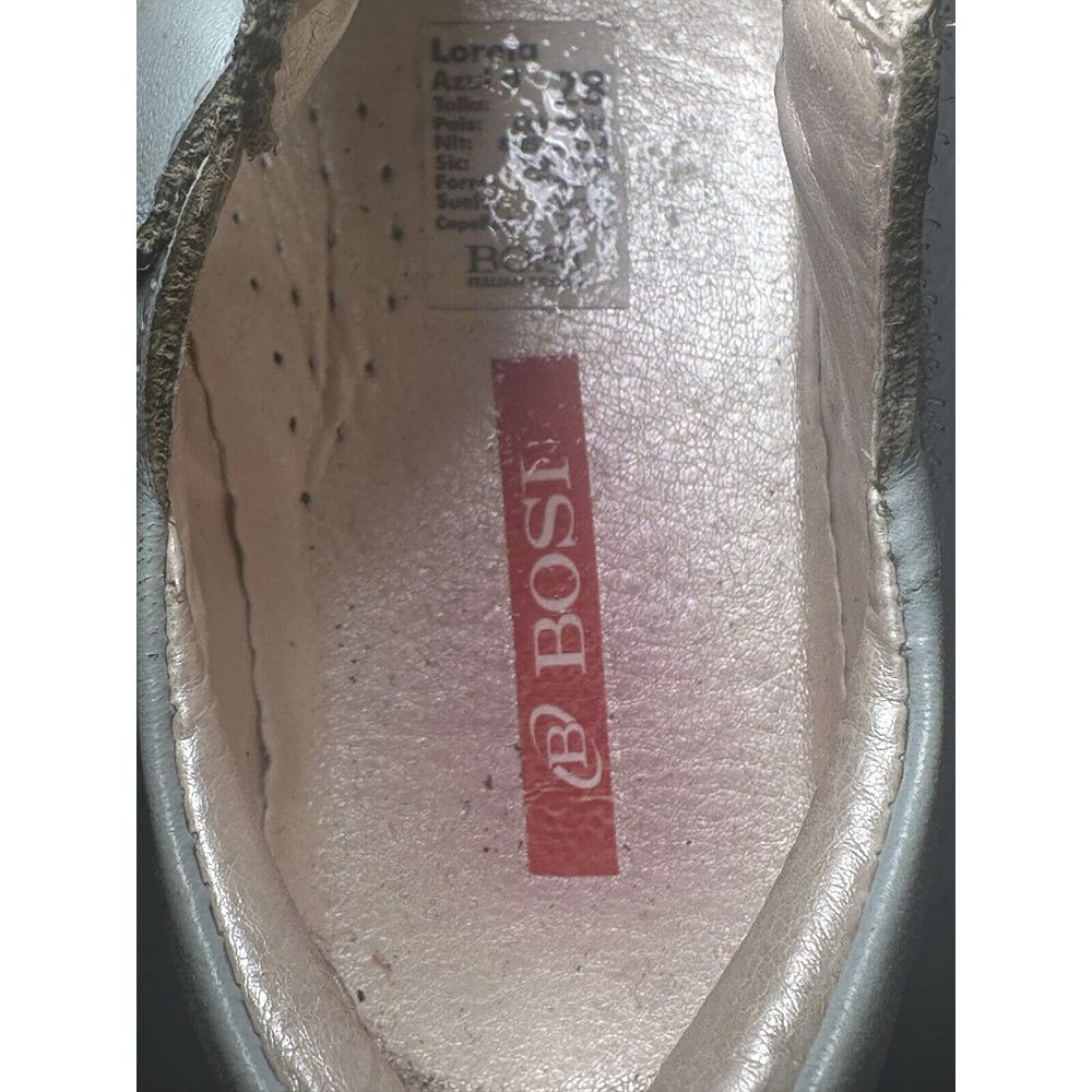 Bosi Lorela Azul Soft Leather Mary Janes Girls Light blue Shoes Sz‎ 28 US 11 #24 - Picture 7 of 9